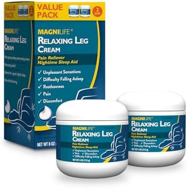 MagniLife Relaxing Legs Sublingual Tablets, 125 Count, Quick-Dissolving Homeopathic Pain Reliever & Nighttime Sleep Aid, Helps Calm Restless Legs, Discomfort & Sleepless Tossing