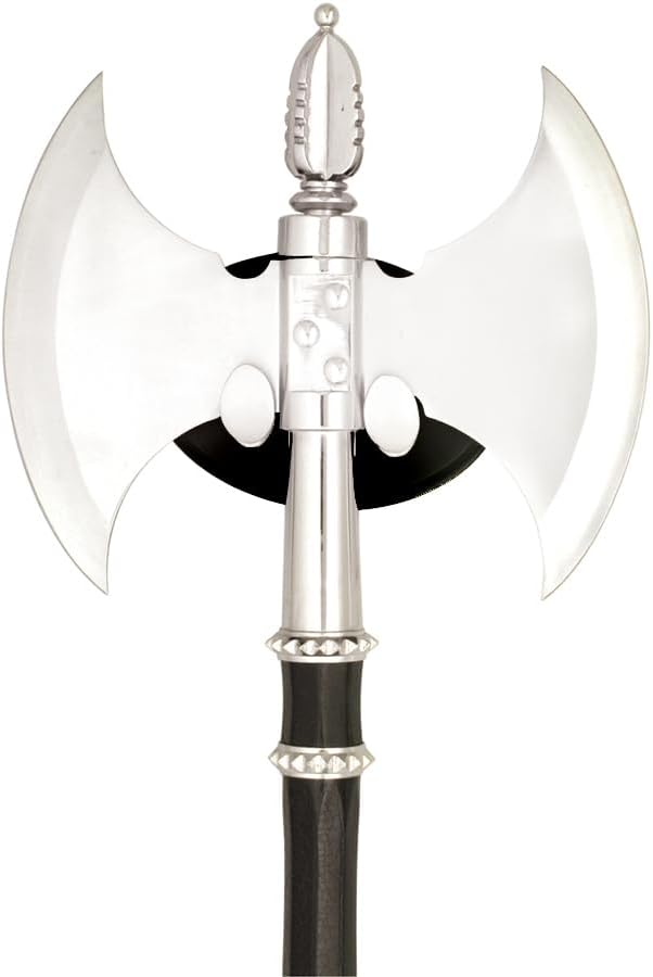 BladesUSA HK-079A Fantasy Medievel Battle Axe with Display Plaque, 21-Inch Length