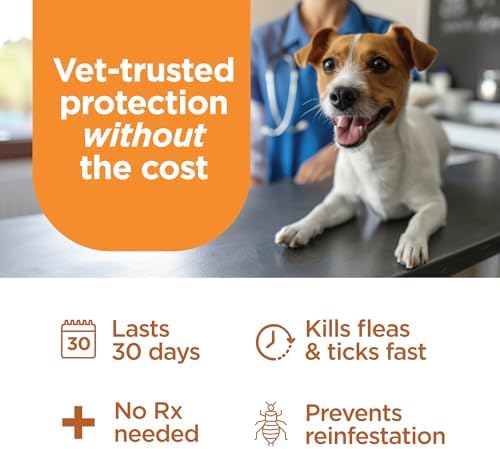 FirstAct Plus Flea Treatment for Dogs, Small Dogs 6-22 lbs, 3 Doses, Same Active Ingredients as Frontline Plus Flea and Tick Prevention for Dogs