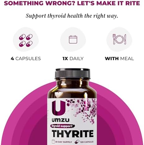 UMZU Thyrite Thyroid Support Supplement, 30 Day Supply