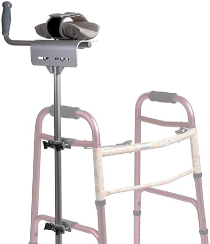 MABIS Walker Platform Attachment With Adjustable Padded Cuff, No Tools Needed, Attaches to Most Walkers, FSA and HSA Eligible