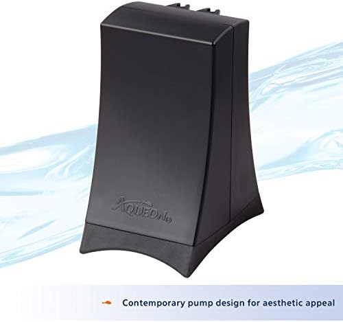 Aqueon QuietFlow Aquarium Air Pump 10, For 2-10 Gallon Tanks, Black