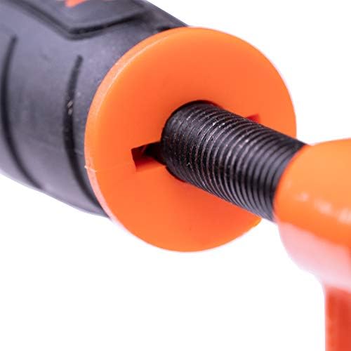 Pony Jorgensen 3712-HD 12-Inch Heavy-Duty Steel Bar Clamp, Orange | 3-Inch Reach Orange Clamp, Non-Marring Pads, Multiple-Disc Clutch