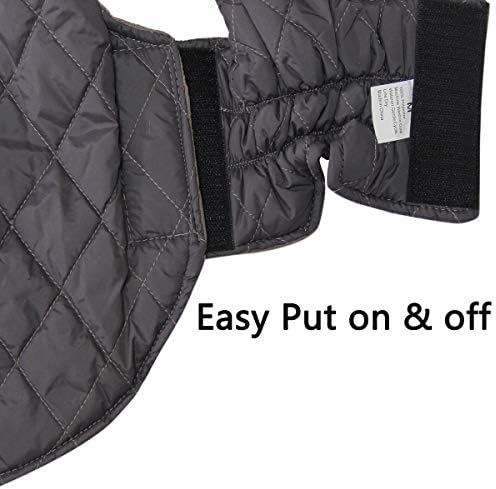 Vecomfy Reversible Dog Coat for Small Dogs with 2 Leash Openings