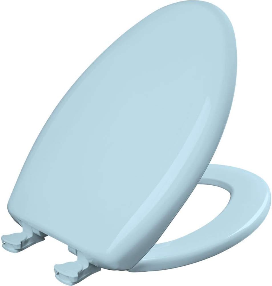 Bemis Classic Colors Slow Close Toilet Seat, Easy Clean Hinges and Durable Plastic Seat, Made in USA, Elongated, Black