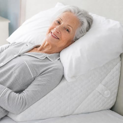 Wedge Pillow for Sleep Apnea, 12" Bed Wedge Pillow for Headboard