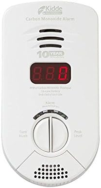 Kidde Carbon Monoxide Detector, Plug In Wall with 10-Year Battery Backup, Digital LED Display, Voice Alerts, Test-Hush Button, 3rd Edition