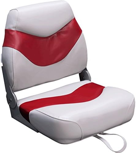 DeckMate® Plush Folding Boat Seats (Gray & Blue)