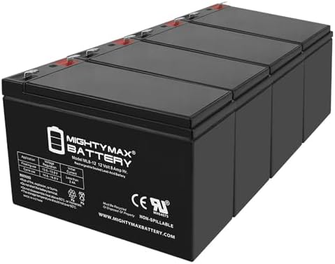 ML8-12 - 12 Volt 8 AH, F1 Terminal, Rechargeable SLA AGM Battery