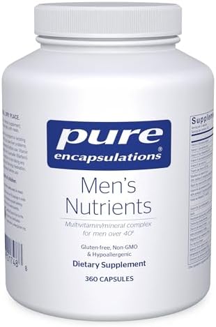Pure Encapsulations Men's Nutrients - Multivitamin Mineral Supplement to Support Energy, Endurance & Stamina in Men Over 40* - Vitamin D & Vitamin C - Gluten-Free & Non-GMO - 360 Capsules | Multivitamin Mineral Supplement to Support Energy, Endurance and…