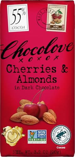 Chocolove Almonds and Sea Salt in Dark Chocolate, 3.2 oz