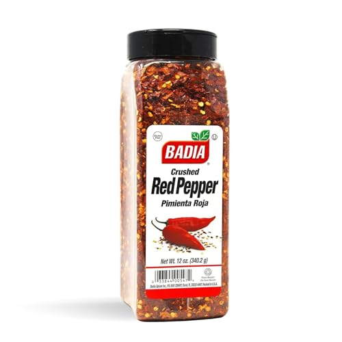 Badia Crushed Red Pepper, 12 oz – Dried and Crushed Red Chili Flakes for Cooking, Seasoning, and Topping