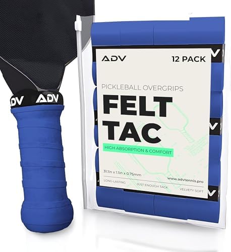 ADV FeltTac Pickleball Paddle Grip Tape - Absorbent Dry Non-Slip Overgrip