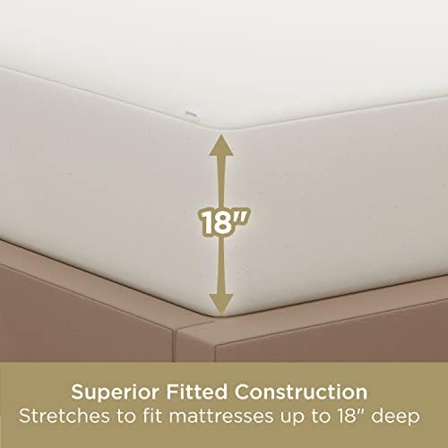 AllerEase Organically Grown Cotton Waterproof Mattress Pad Full