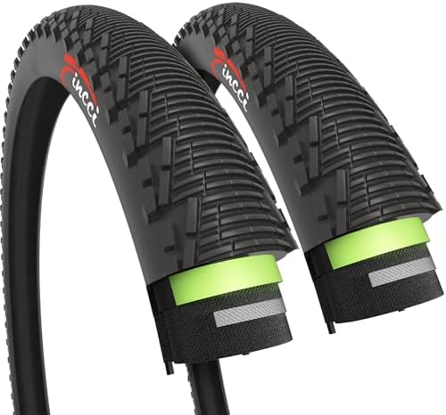 Pair 26 x 1.95 Mountain Bike Tires - Foldable 53-559 with 3mm Anti Puncture