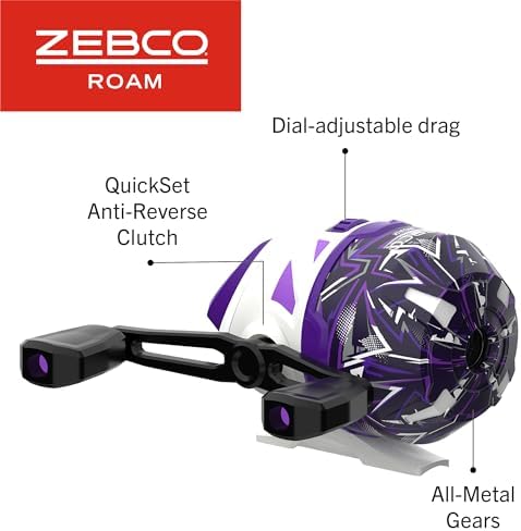 Zebco Roam Spincast Reel and Fishing Rod Combo