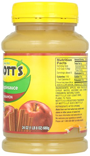 Motts Inc Apple Sauce, Cinnamon, 24 oz