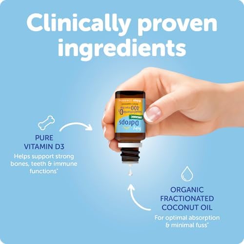 Ddrops Baby 400 IU, Vitamin D, 90 Drops 2.5mL (0.08 Fl. Oz (Pack of 1))