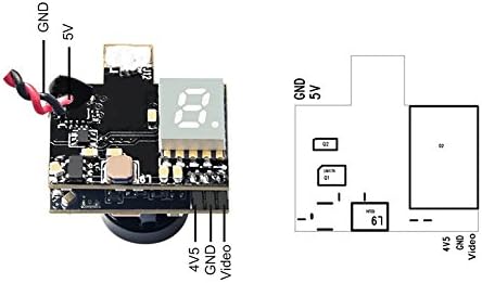 WT03 Micro FPV AIO 600TVL Camera 5.8G 25/50/200mW Adjustable Transmitter with Cloverleaf Antenna for Mini Aircraft