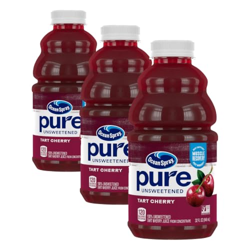Ocean Spray® Pure Unsweetened Tart Cherry, 100% Tart Cherry Juice, 32 Fl Oz Bottle