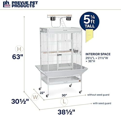 Prevue Pet Products Wrought Iron Select Bird Cage Pewter Hammertone 3153W