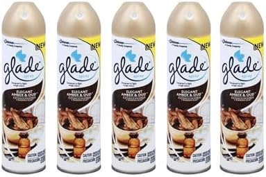 Glade Air freshener Elegant Amber & Oud, 8oz, Pack of 5