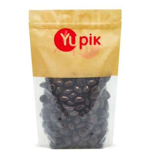 Yupik Dark Chocolate Covered Cherries, 60% Cacao, 2.2 lb (35.2 oz), Kosher, Dried Fruits, Dried Cherries Dipped in Rich Dark Chocolate, Smooth & Chewy, Chocolate Candy, Sweet Snacks