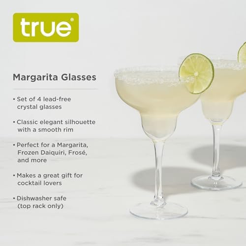 True Coupe Glass, Martini Glasses for Cocktail Party, Perfect for Espresso Martini, Manhattan, Champagne, Elegant 7 oz Glassware for Home Bars