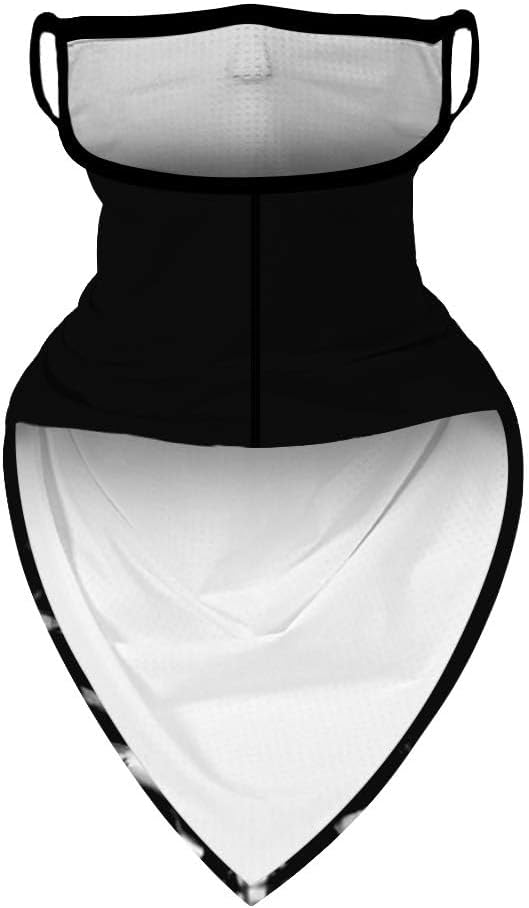 YAYOUREL Neck Gaiter Face Mask Bandanas for Men Women UV Face Scarf Cover Ear Loop Hole Facemask for Fishing Running Cycling