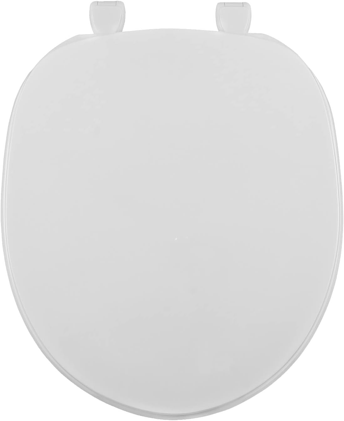 Centoco Toilet Seat Elongated, Residential, Top Mount Plastic Hinge, Black | Plastic, Closed Front, Cover, Made in the USA, 600-407