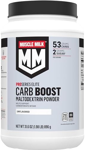 Muscle Milk Carb Boost, Maltodextrin Powder, Complex Carbohydrates, NSF Certified for Sport, Unflavored, 1.98lb