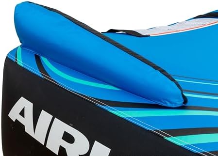 Airhead G-Force Towable Tube for Boating, 1-4 Rider Inflatable Boat Tube for Water Tubing, Heavy Duty Full Nylon Cover, Stabilizer Fins with Neoprene Knuckle Guards, Speed Safety Valve