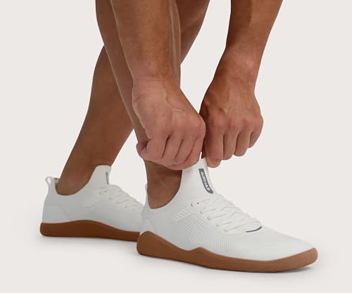 Men's Barefoot Shoes Zero Drop Minimalist Sneakers with Anatomical Toe Box | Breathable, Stretchy, Flat for Gym, Workout, Lifting, Training
