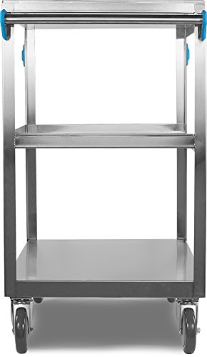 Carlisle FoodService Products UC5032135 3 Shelf Stainless Steel Utility / Service Cart, 500 Pound Capacity, 35" Long x 21" Wide x 36" HIgh, Large