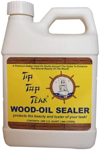 Wood-Oil Sealer, Teak Sealer, Wood Sealer, Boat Cleaner, Essential Boat Accessories, 1 Quart