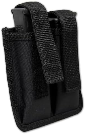 Barsony New Double Magazine Pouch for Compact, Sub-Compact 9mm 40 45