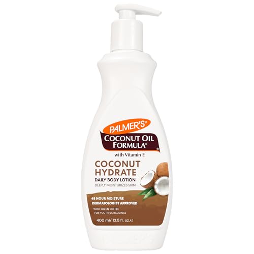 Palmer's Coconut Oil Formula Body Lotion for Dry Skin (13.5 Fl Oz) | A hydrating hand and body moisturizer with Green Coffee Extract and Vitamin E for 48 hour moisture and radiant skin