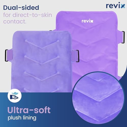 REVIX XXL Full Back Ice Pack Wrap, Large Gel Packs for Injuries Reusable