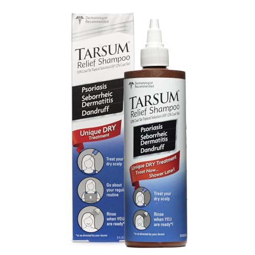 Tarsum Extra Strength Psoriasis Shampoo - Coal Tar Shampoo and Conditioner for Scalp Psoriasis, Seborrheic Dermatitis, Severe Dandruff, & Eczema - Exfoliating Relief for Flaky, & Itchy Scalp (4 oz)