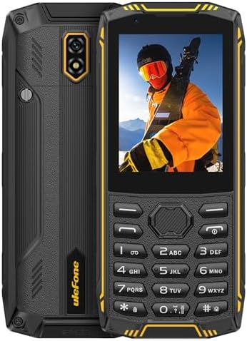 Ulefone Armor Mini 5 Rugged Feature Phone 2.8" Touchscreen Dumb Phone, 1GB+8GB/64GB Removable 2500mAh Battery, 4G Simple Mobile Phone