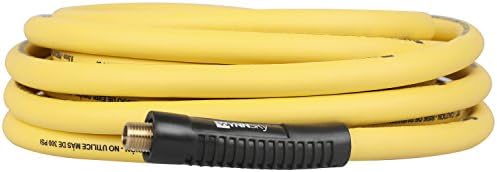 3/8" Hybrid Air Hose 50ft 1/4" MNPT Air Compressor Hose Heavy Duty Lightweight Hybrid and Bend Restrictor Fittings