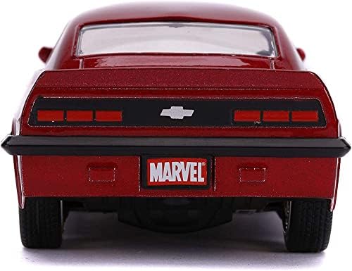 Jada Toys Marvel 1:32 1969 Chevy Camaro Iron Man Die-cast Car, Toys for Kids and Adults