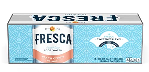 Fresca Peach Soda Soft Drink Fridge Pack Cans, 12 fl oz, 12 Pack
