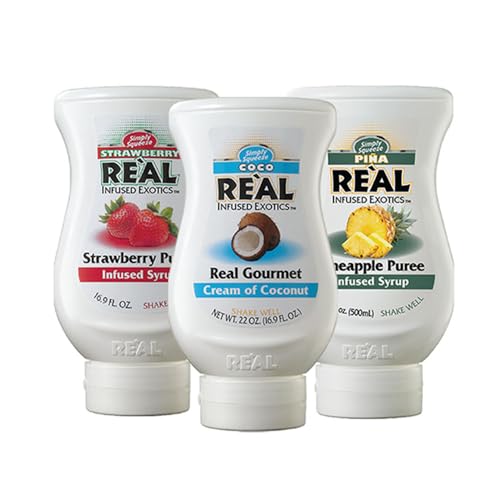 Reàl Infused Exotics Taste of Summer Syrup Variety, 16.9 fl oz, 3 Pack