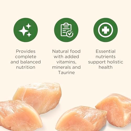 Nutrish Grain Free Chicken Purrcata Wet Cat Food, 2.8 oz. Cup (Rachael Ray) | Pack of 12, Made with Real Shredded White Meat Chicken in Sauce