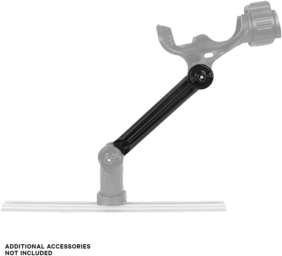 YakAttack 8" Extension Arm for LockNLoad Accessories - Includes Hardware | Rod Holder & Fish Finder Riser | Track Mount Compatible | Made in USA