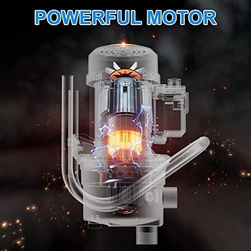 Water Transfer Pump 110V Shallow Well Pump 1.5HP 1600GPH Electric Portable Garden Pressure Booster Pumps for Pool Draining Farm Irrigation Lake Lawn