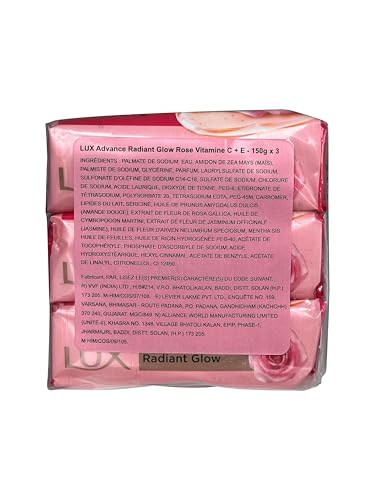 LUX Flaw-less Glow Jasmine Soap Bar, 3x150g