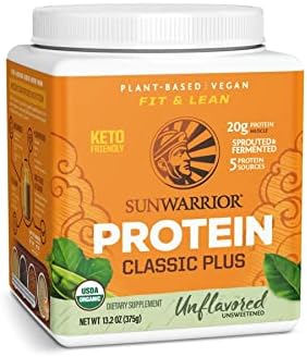 Clean Vegan Protein Powder Vanilla | Organic Protein Powder Plant Based Formula with 5 Superfood Blend Sprouted & Fermented | Non-GMO Low Carb Soy Dairy & Gluten Free (Vanilla, 30 Servings)