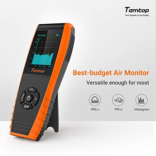 Temtop Air Quality Monitor PM2.5 PM10 Particle Counter, Formaldehyde, Temperature, Humidity